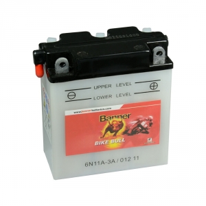 Batterie moto BANNER 6N11A-3A / 6v 11ah