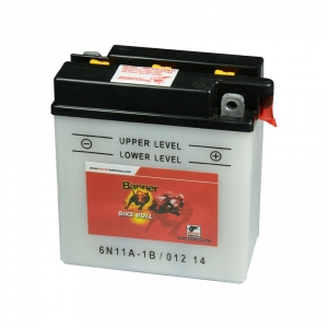 Batterie moto BANNER 6N11A-1B / 6v 11ah