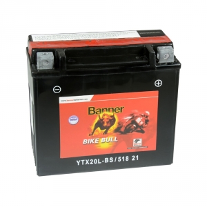 Batterie moto BANNER YTX20L-BS / 12v 18ah