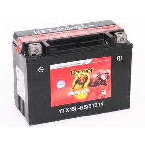 Batterie quad BANNER YTX15L-BS / 12v 13ah
