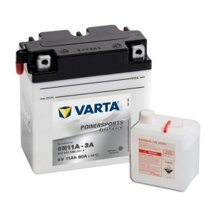 Batterie moto VARTA 6N11A-3A / 6v 12ah