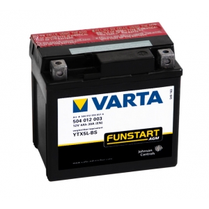 Batterie Moto VARTA AGM YTX5L-BS 4Ah 80A