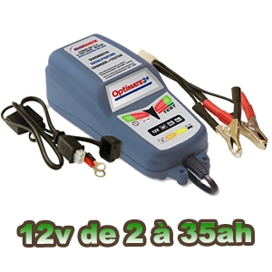 OPTIMATE 3 chargeur batterie 12v de 2 à 35ah