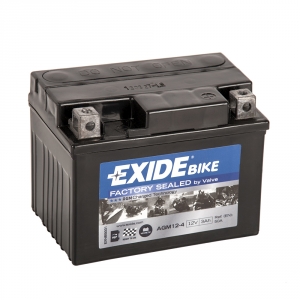 Batterie moto EXIDE AGM12-4 12V 3ah 50A