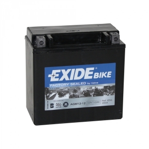 Batterie moto EXIDE AGM12-12 12V 12ah 200A