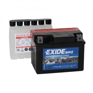 Batterie moto EXIDE YTX4L-BS / 12v 3ah