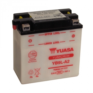 Batterie moto YUASA   YB9L-A2 / 12v  9ah