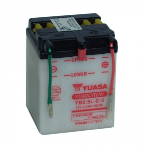 Batterie moto YUASA  YB2.5L-C 12V 2.6AH